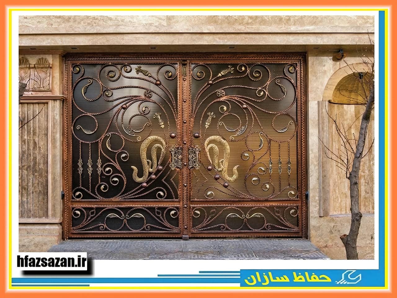 مدل درب آهنی ورودی خانه