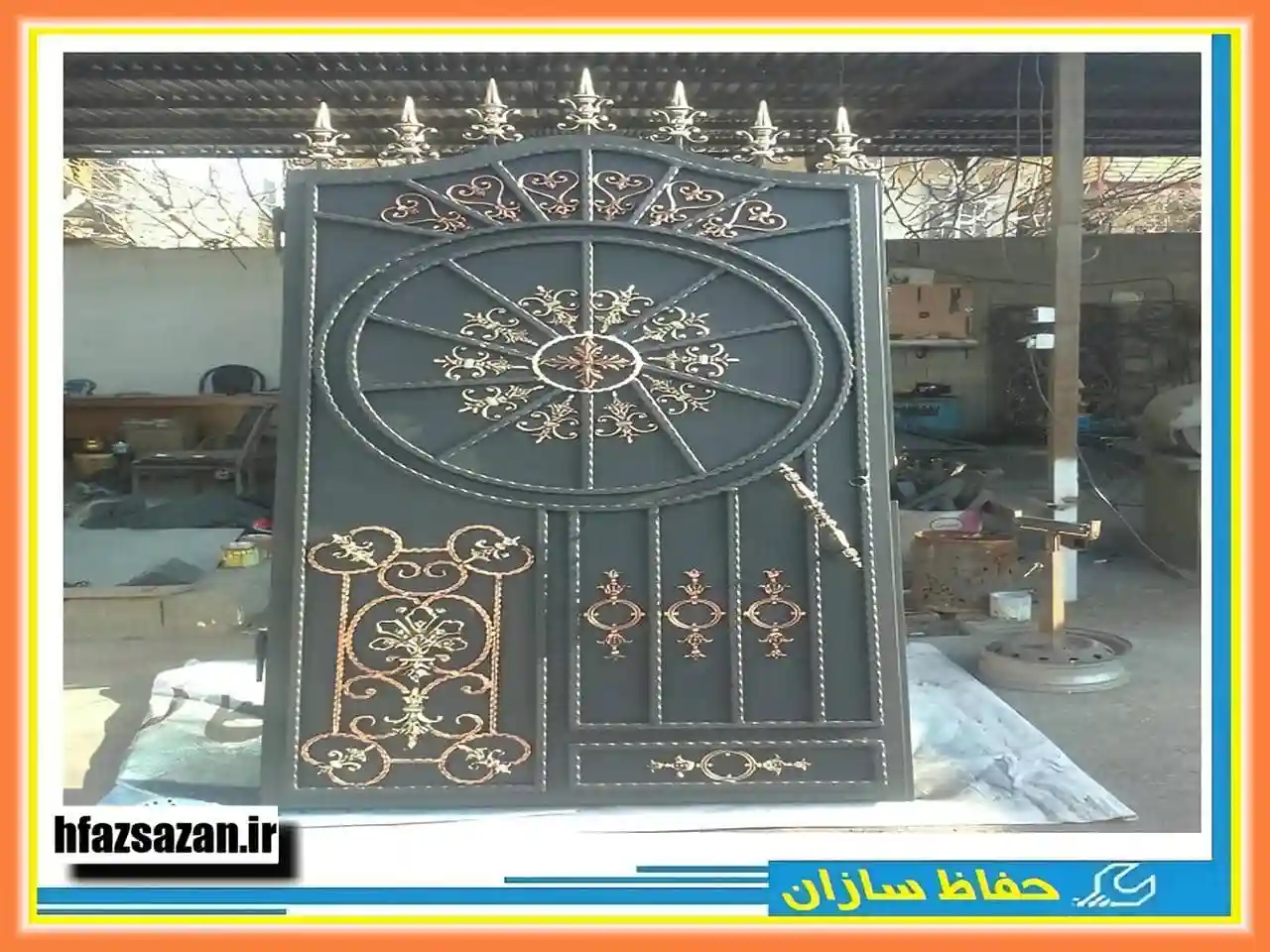 درب فرفورژه ورودی ساختمان