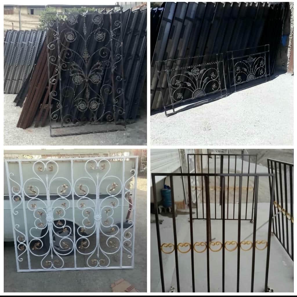 window-guard-iron-fence-wrought-iron-kz حفاظ فرفورژه کلاسیک