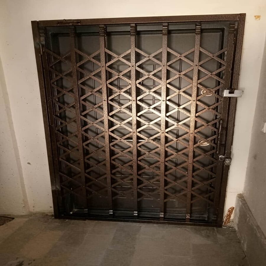 درب آکاردئونی تمام گل دوبل سه جداره