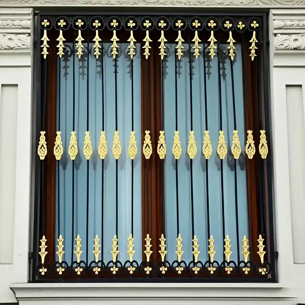 طرح گلدانی حفاظ پنجره