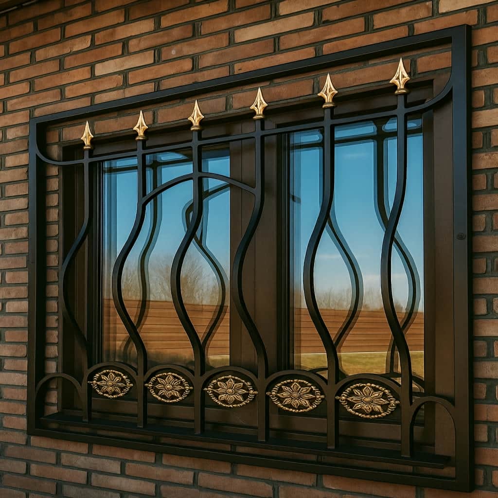 حفاظ پنجره با سرنیزه فرفورژه