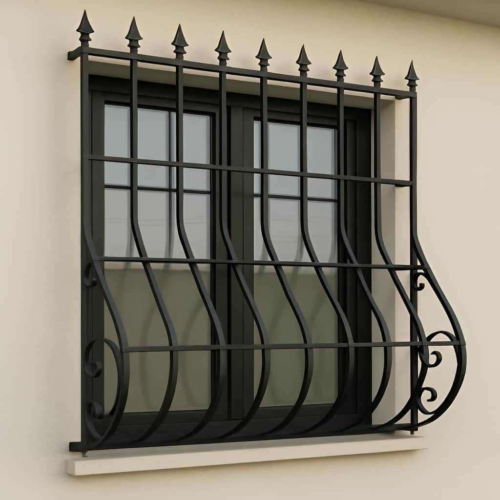 حفاظ پنجره مدل نیزه ای قوس دار
