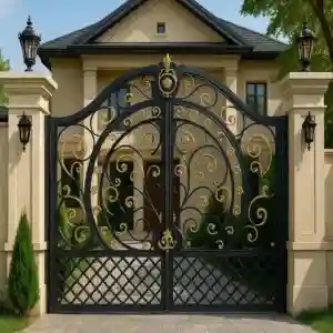 درب فلزی دایره مصور