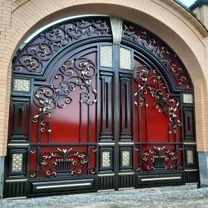 طراحی و ساخت درب پارکینگ فلزی