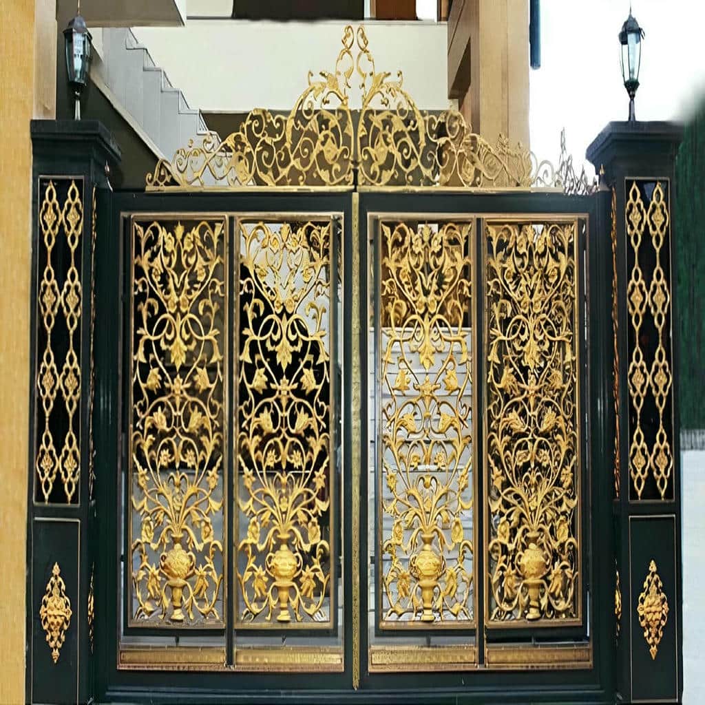 villa-door-wrought-iron-vu خرید درب ویلایی فرفورژه کلاسیک شیک