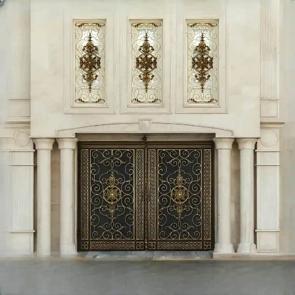 خرید درب فلزی صدفی برای نمای کلاسیک