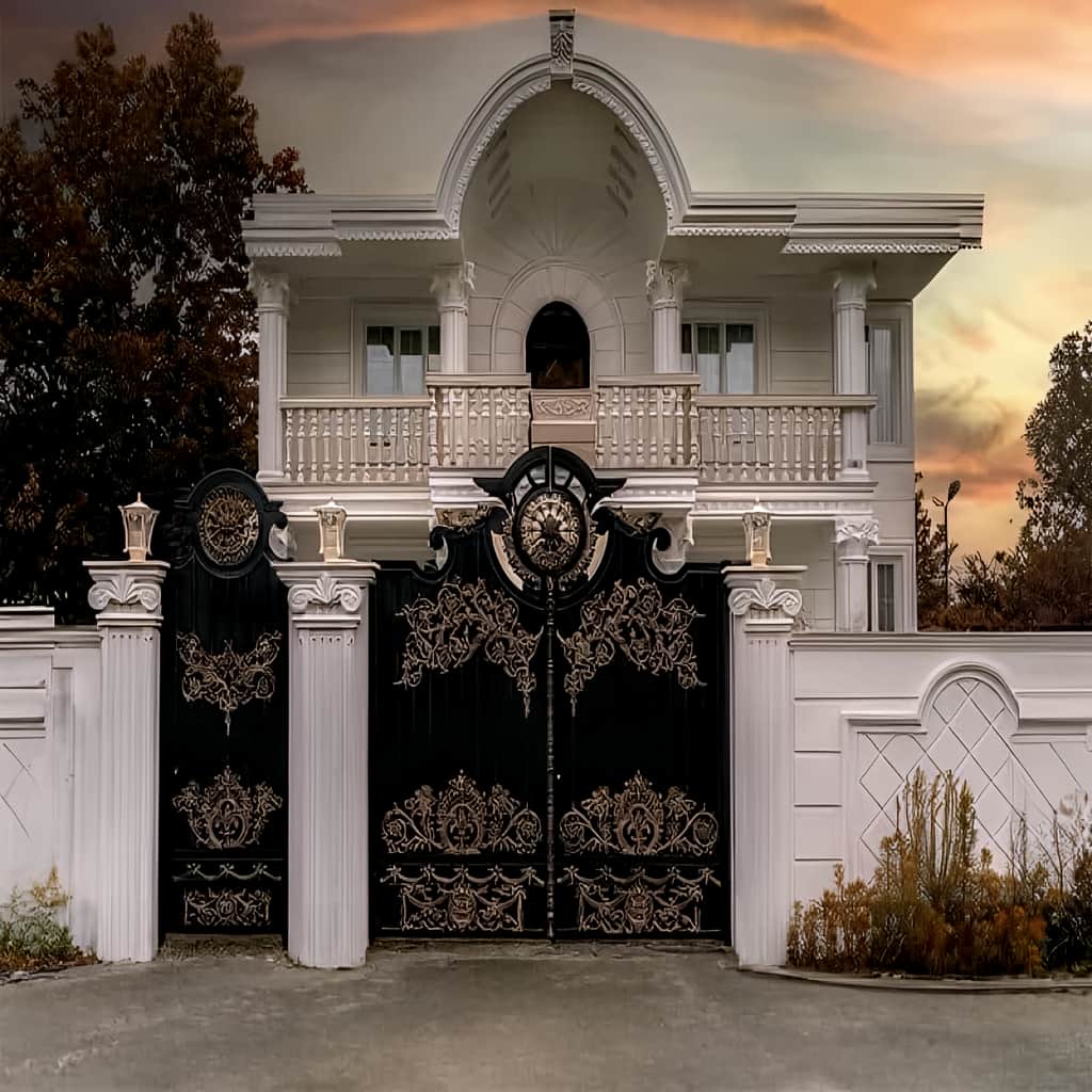 خرید درب فلزی لادن برای باغ