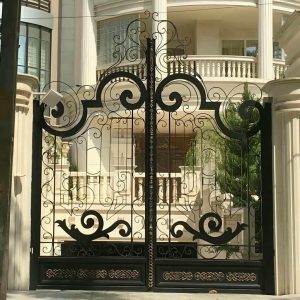 درب فلزی نگین فرفورژه لوکس
