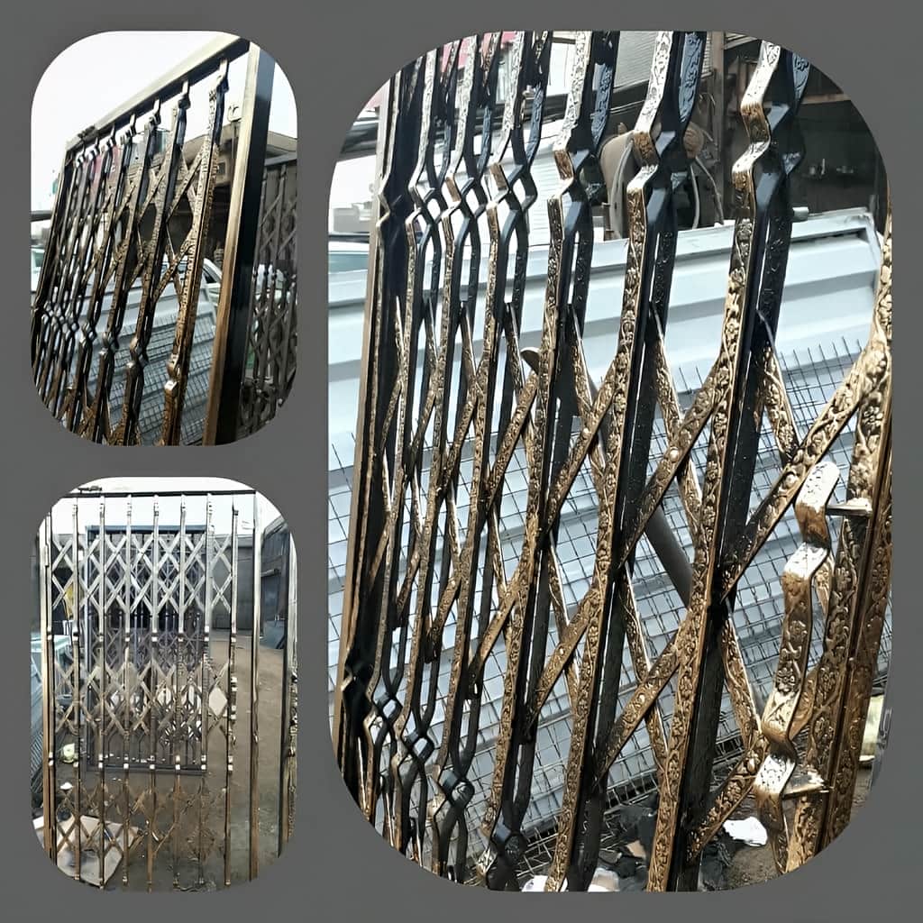 نصب درب آکاردئونی آپارتمان سه گل در چابهار