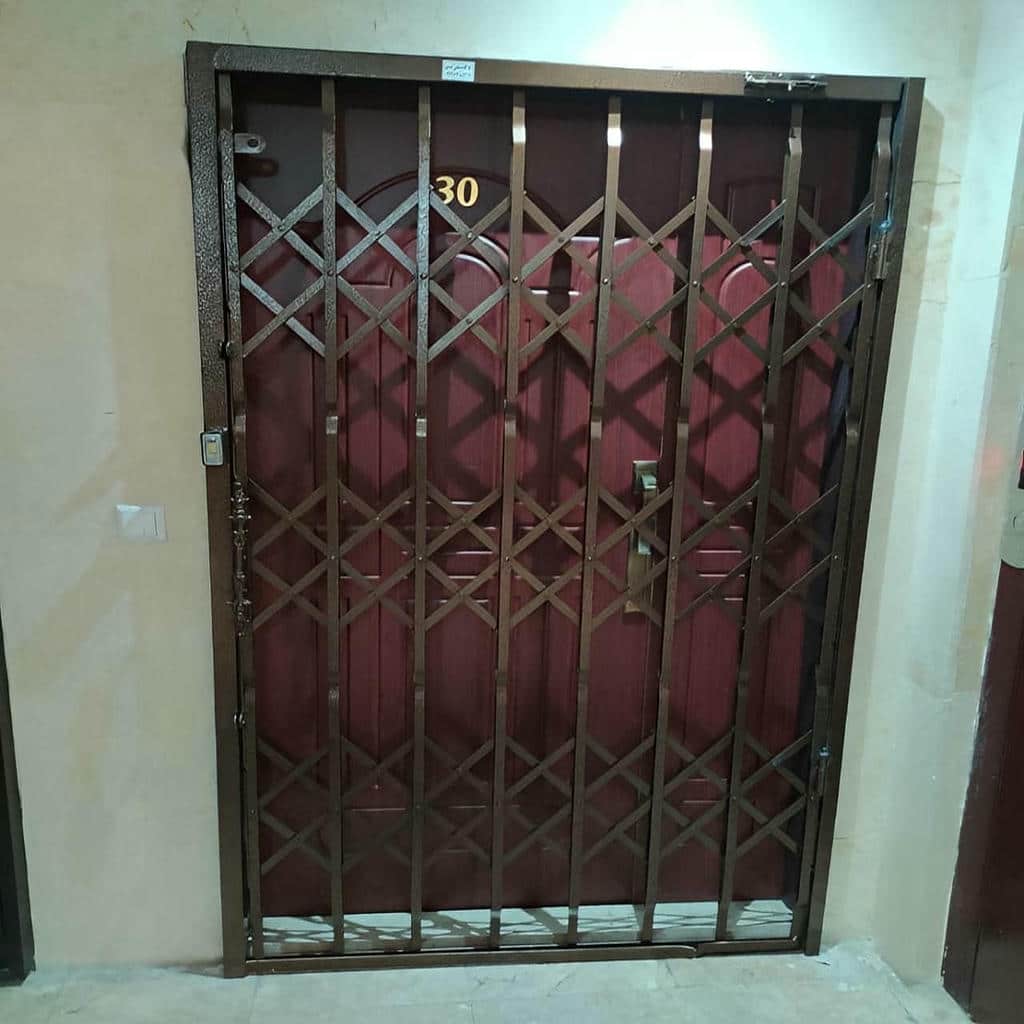 خرید درب آکاردئونی آپارتمان اندازه گیری در قشم