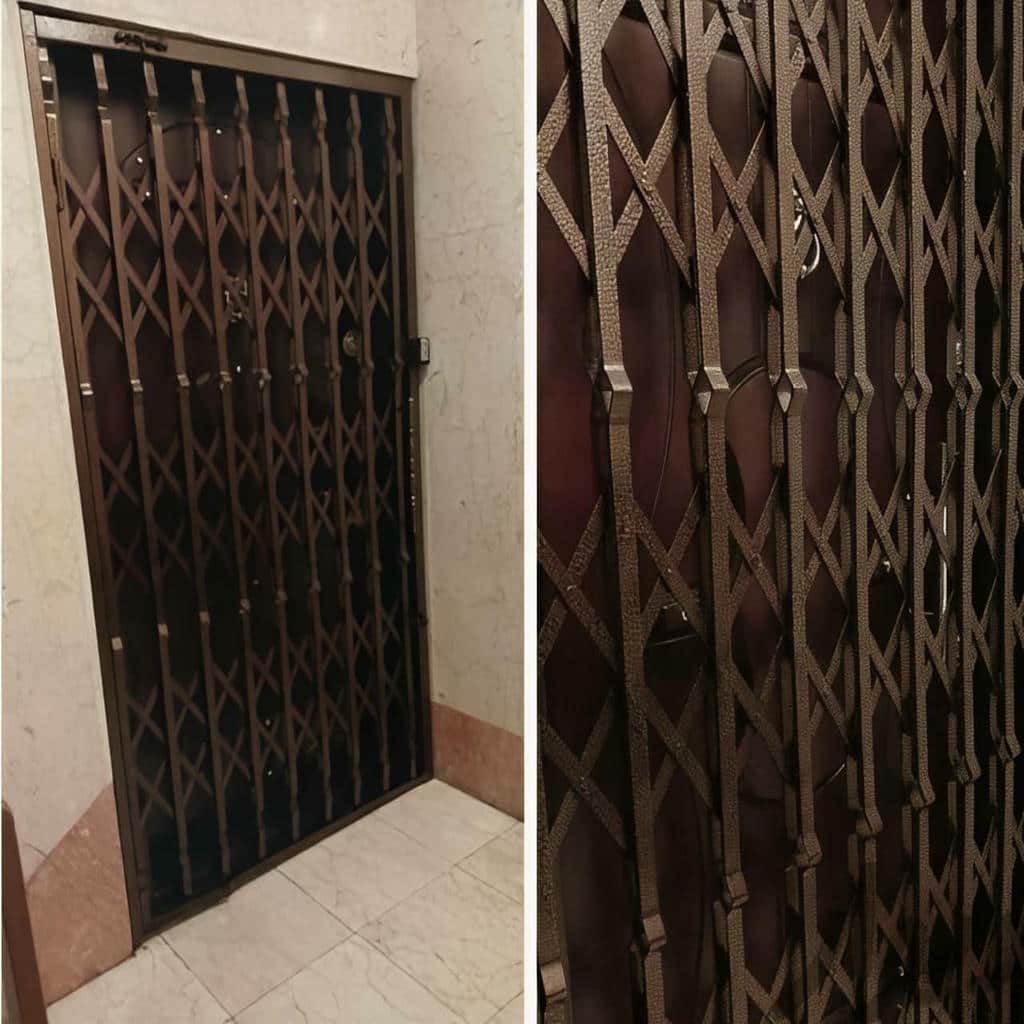 درب آکاردئونی حفاظ آپارتمان در گرگان