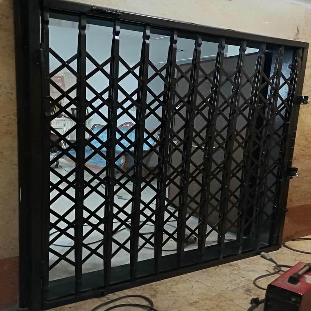 کارخانه درب آکاردئونی حفاظ آپارتمان ضخامت آهن در کرج