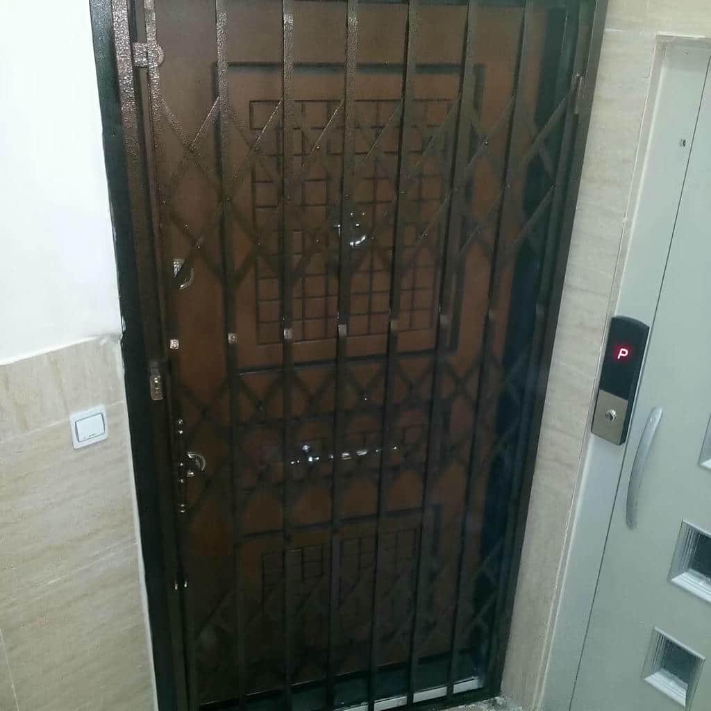 قیمت درب آکاردئونی حفاظ آپارتمان دفتر اداری در قائمشهر