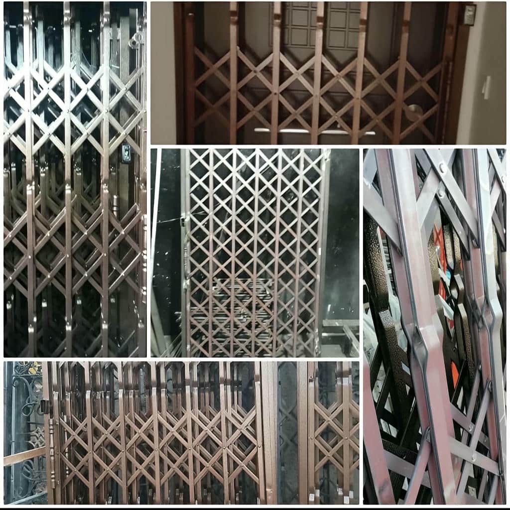 نصب درب آکاردئونی حفاظ آپارتمان درب ضدسرقت در بجنورد