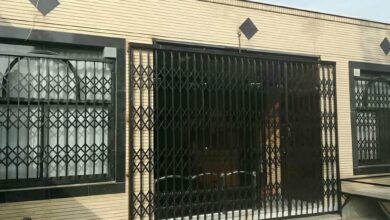 درب آکاردئونی آپارتمان در قزوین