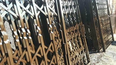 درب آکاردئونی حفاظ آپارتمان در بجنورد