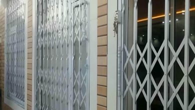 درب آکاردئونی آپارتمان در استان گیلان