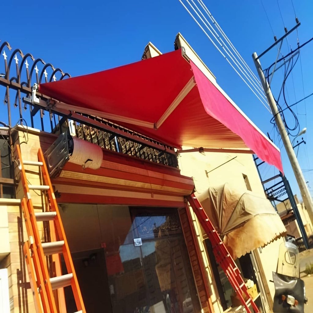 نصب سایه بان برقی اتوماتیک در مریوان