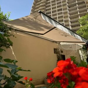 سایه بان برقی در رامسر