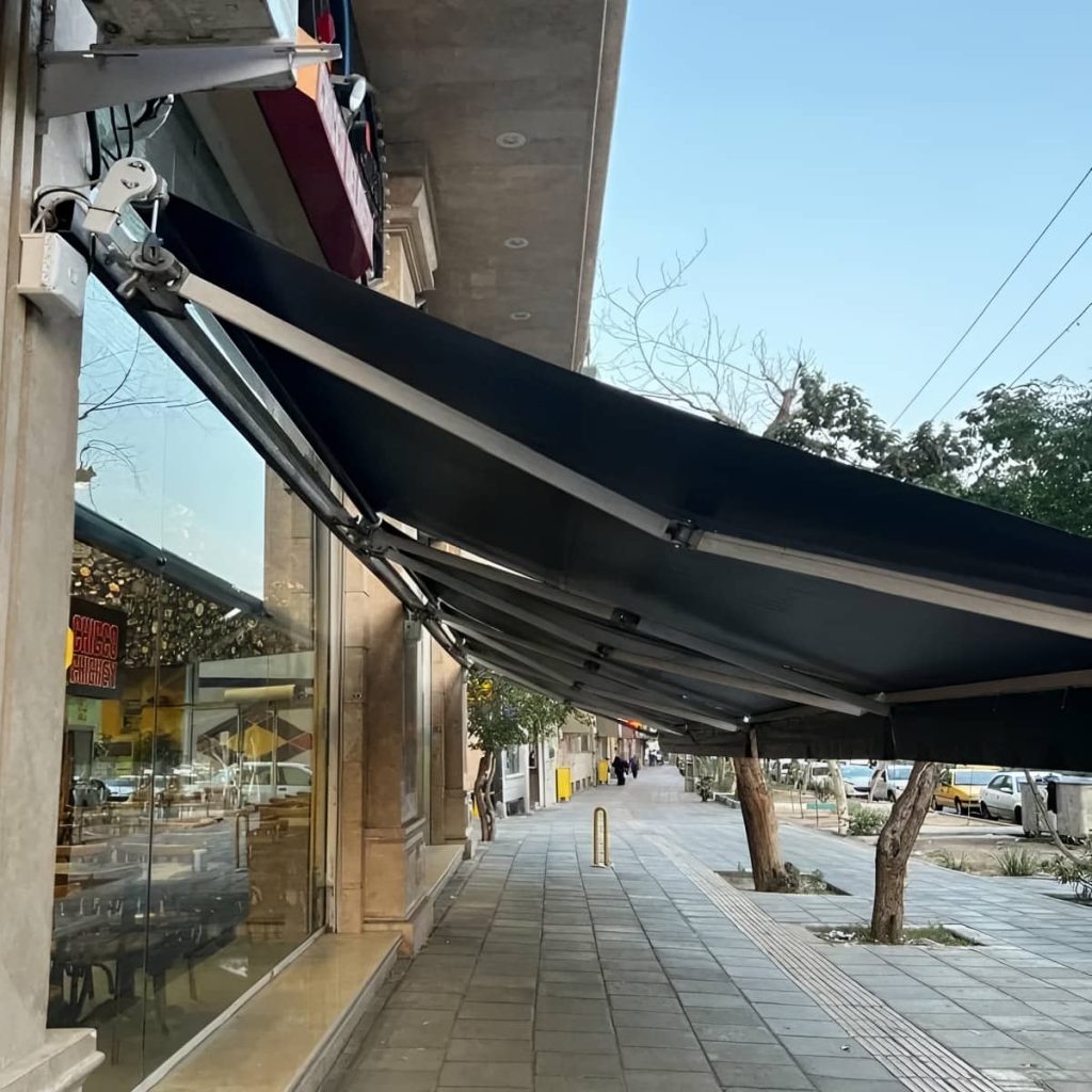 خرید سایه بان برقی جمع شونده در مشهد