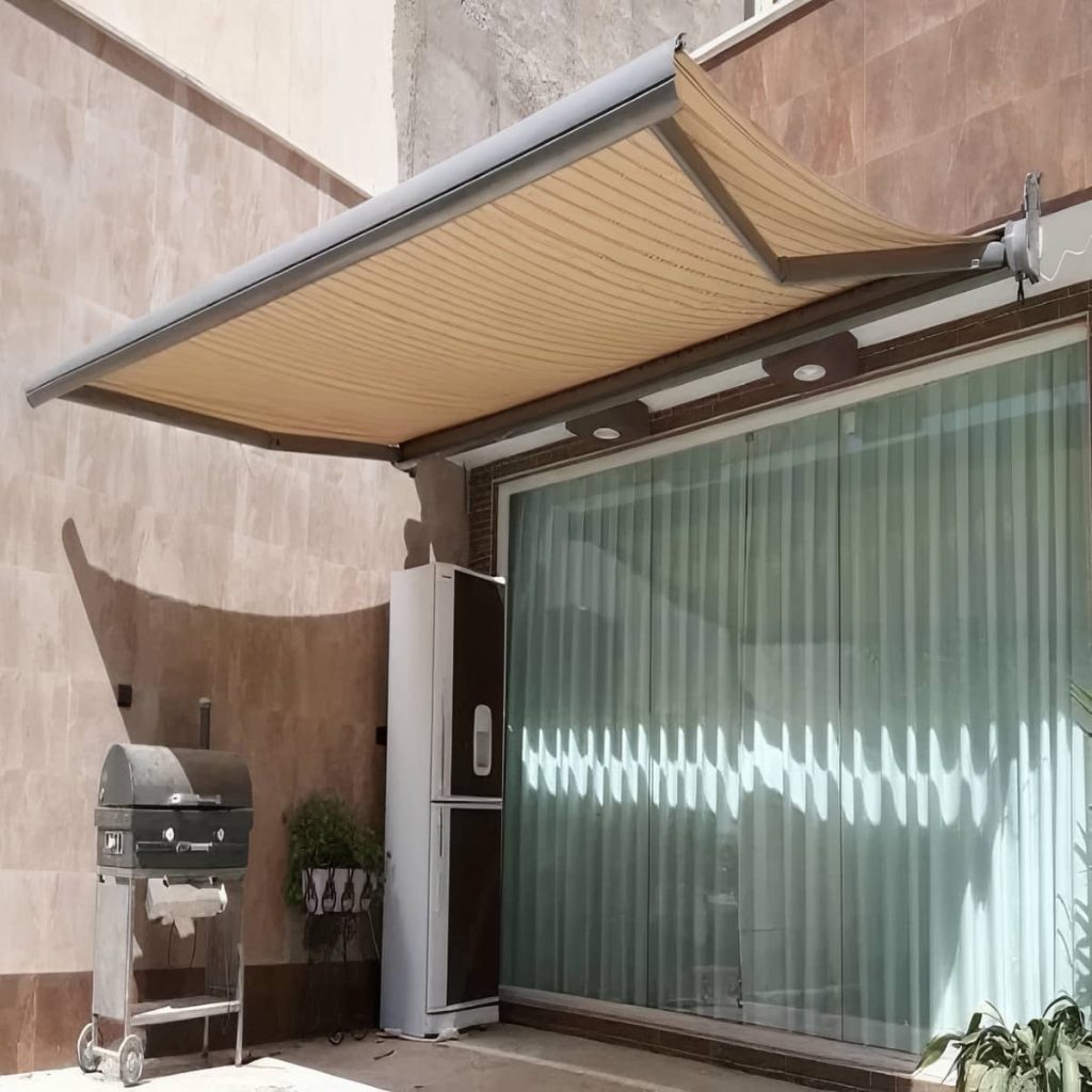 فروش سایه بان برقی پارچه ضد UV در سمنان