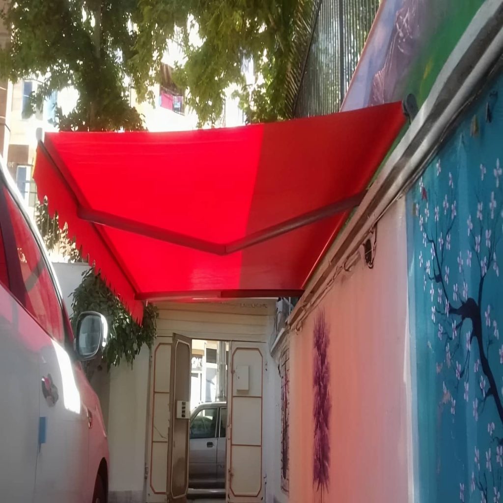 سایه بان برقی در بومهن
