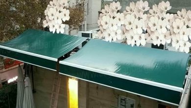 سایه بان برقی در بندر لنگه