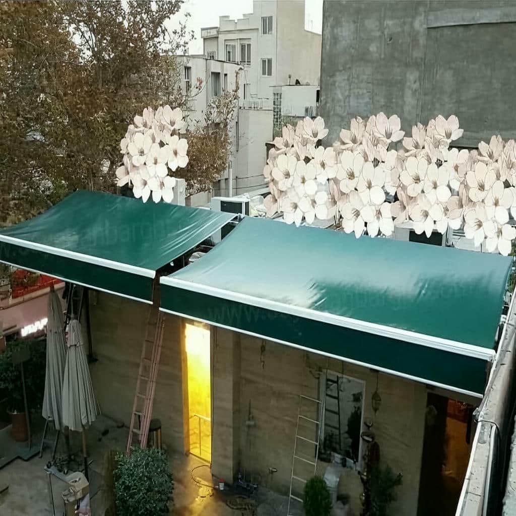 سایه بان برقی در بندر لنگه