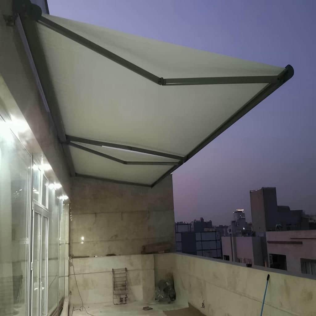 خرید سایه بان برقی جمع شونده در کاشان