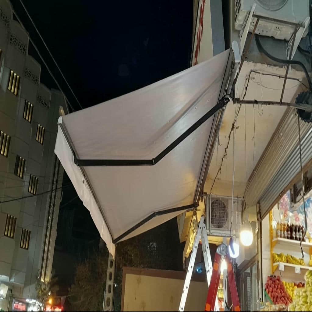 سایه بان برقی در بیرجند