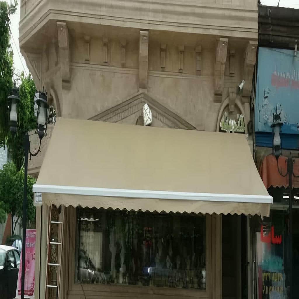 نصب سایه بان برقی پارچه ضدآب در فشم