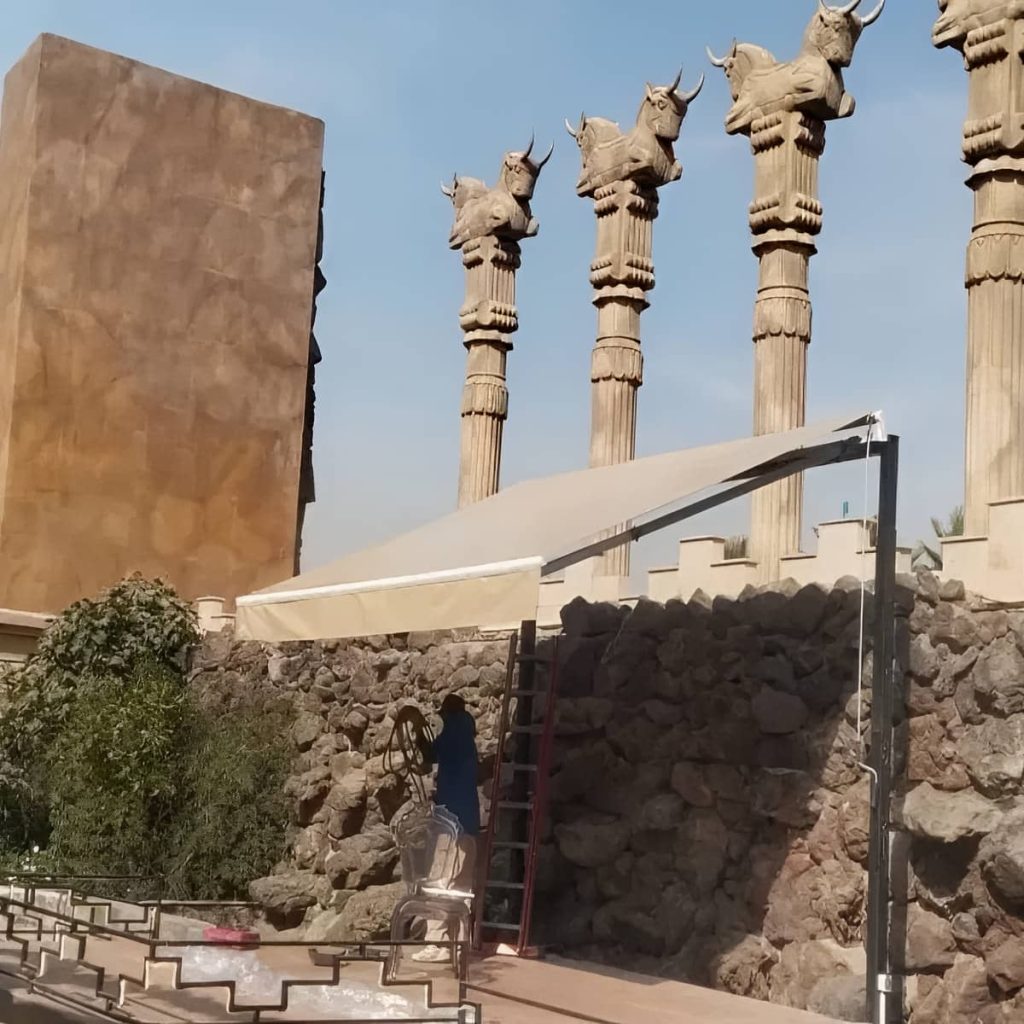 قیمت سایه بان برقی فضای بیرونی در کردان