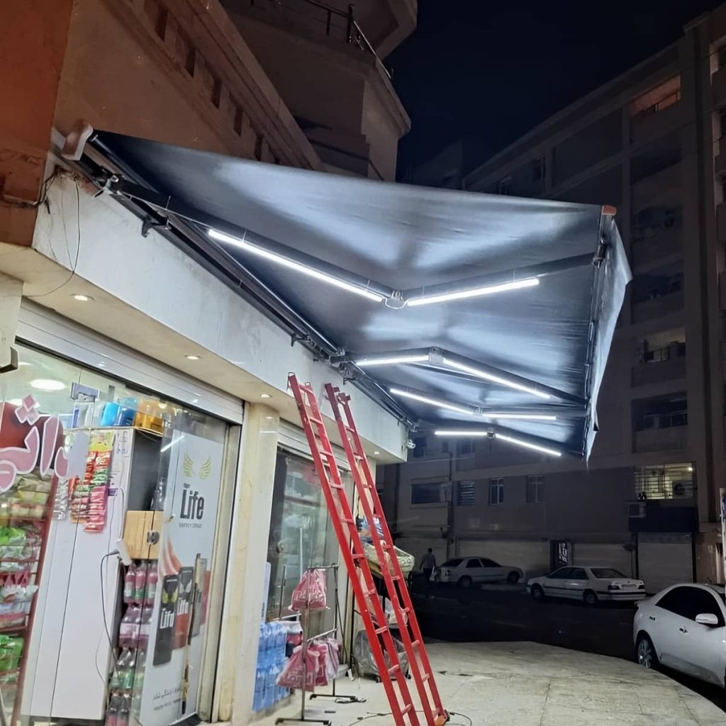 خرید سایه بان برقی بازویی در آبسرد