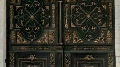 درب حیاط در فشم