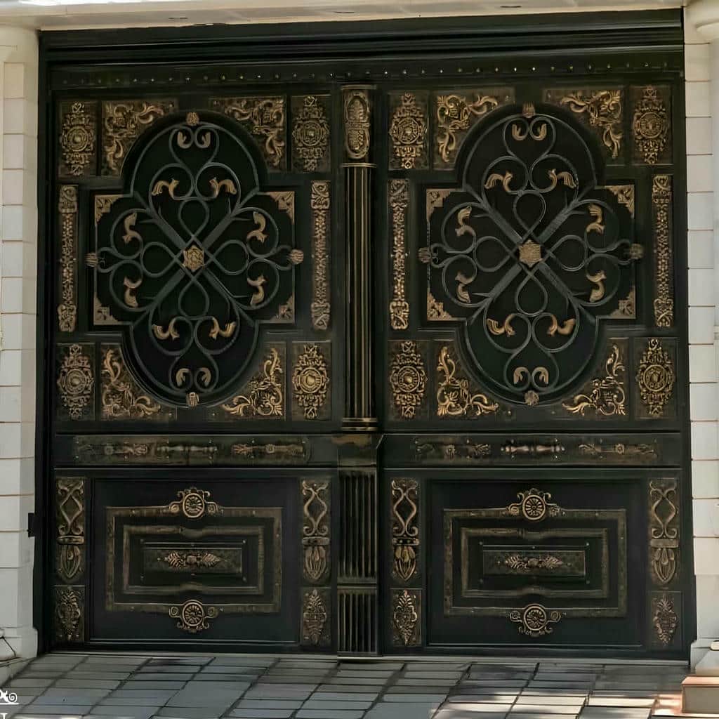 درب حیاط در فشم