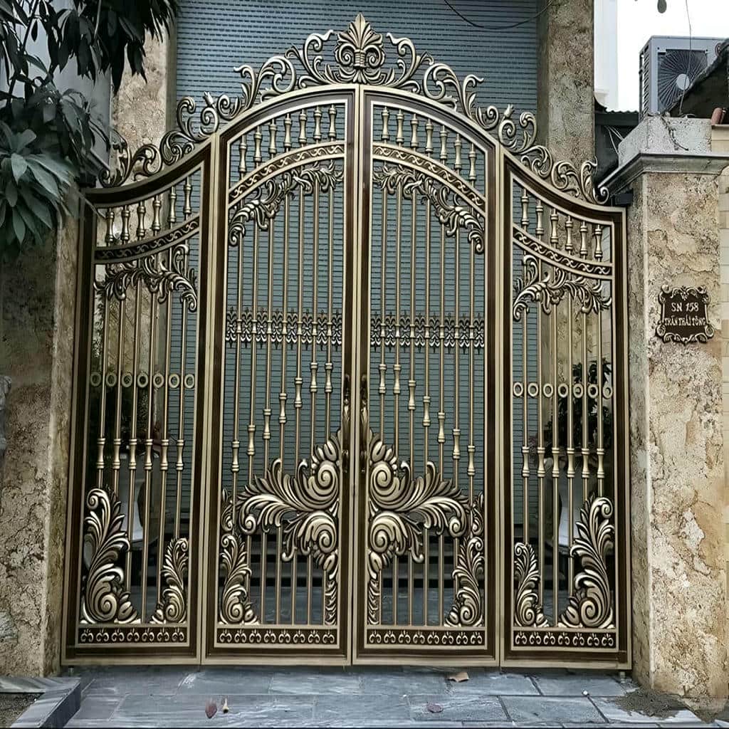 خرید درب حیاط رنگ کوره‌ای در سنندج