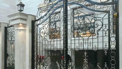 درب حیاط در کاشان