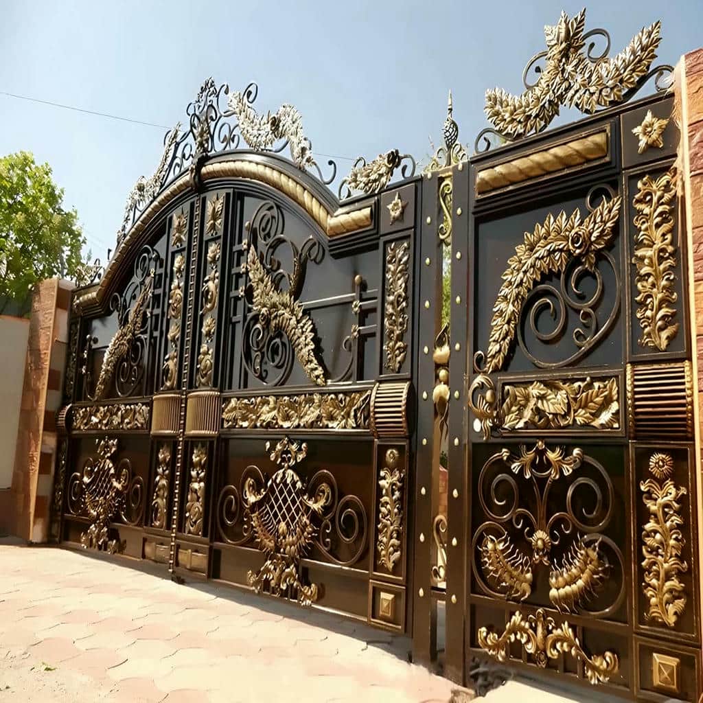 فروش درب حیاط رنگ کوره‌ای در کاشان