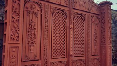 درب حیاط در یاسوج