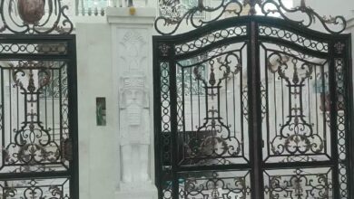 درب حیاط در بندر لنگه