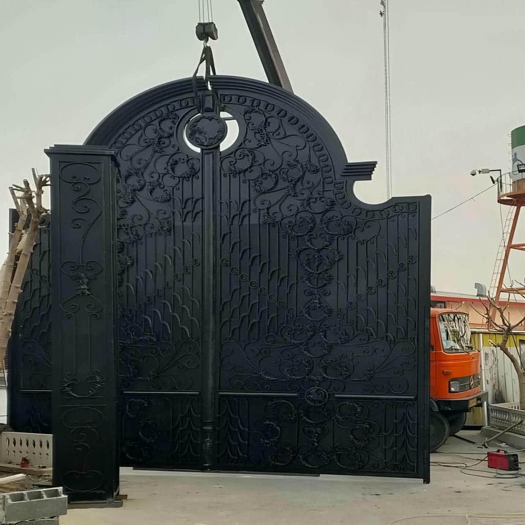 کارخانه درب حیاط ضخامت آهن در قزوین