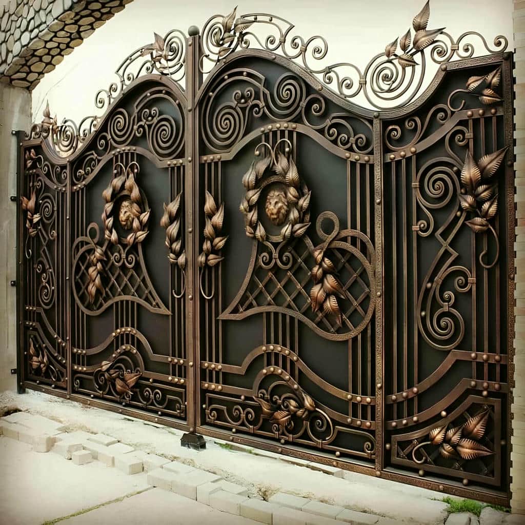 فروش درب حیاط رنگ کوره‌ای در سقز