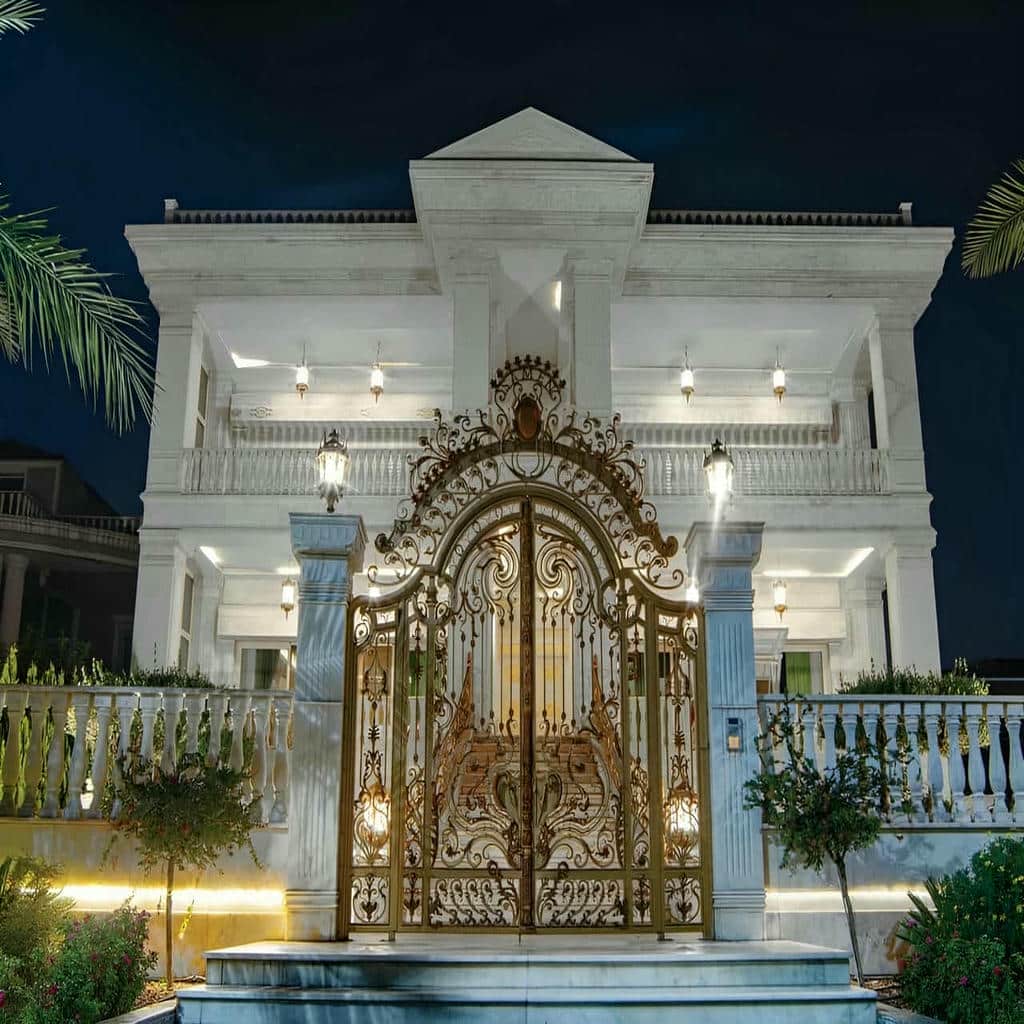 کارخانه درب حیاط دهانه ورودی در سمنان