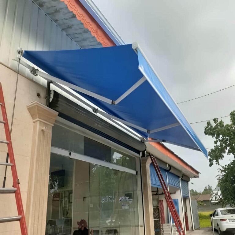 نصب استاندارد سایبان برقی تراس و بالکن