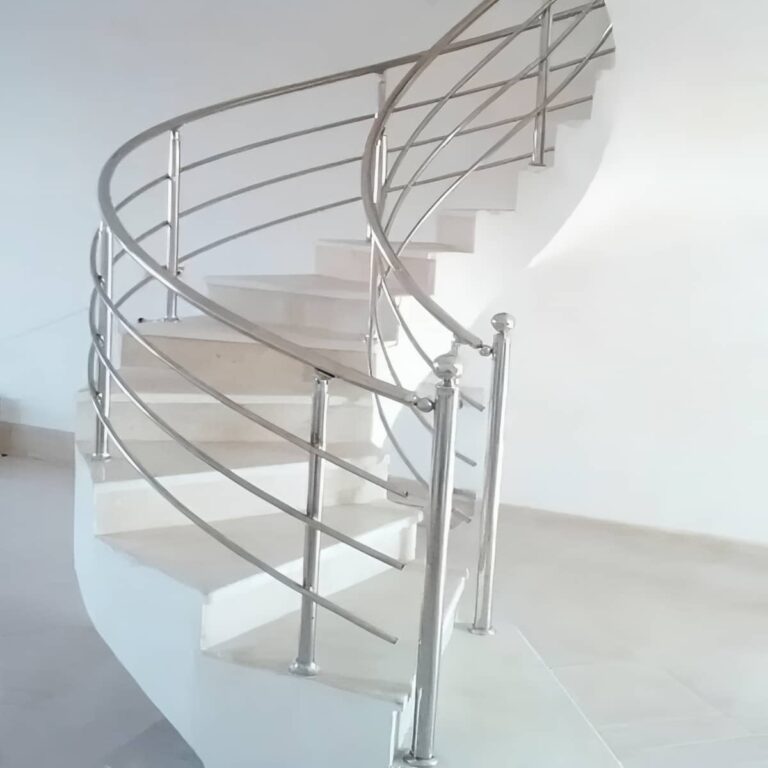 نرده استیل شیشه ای مدرن