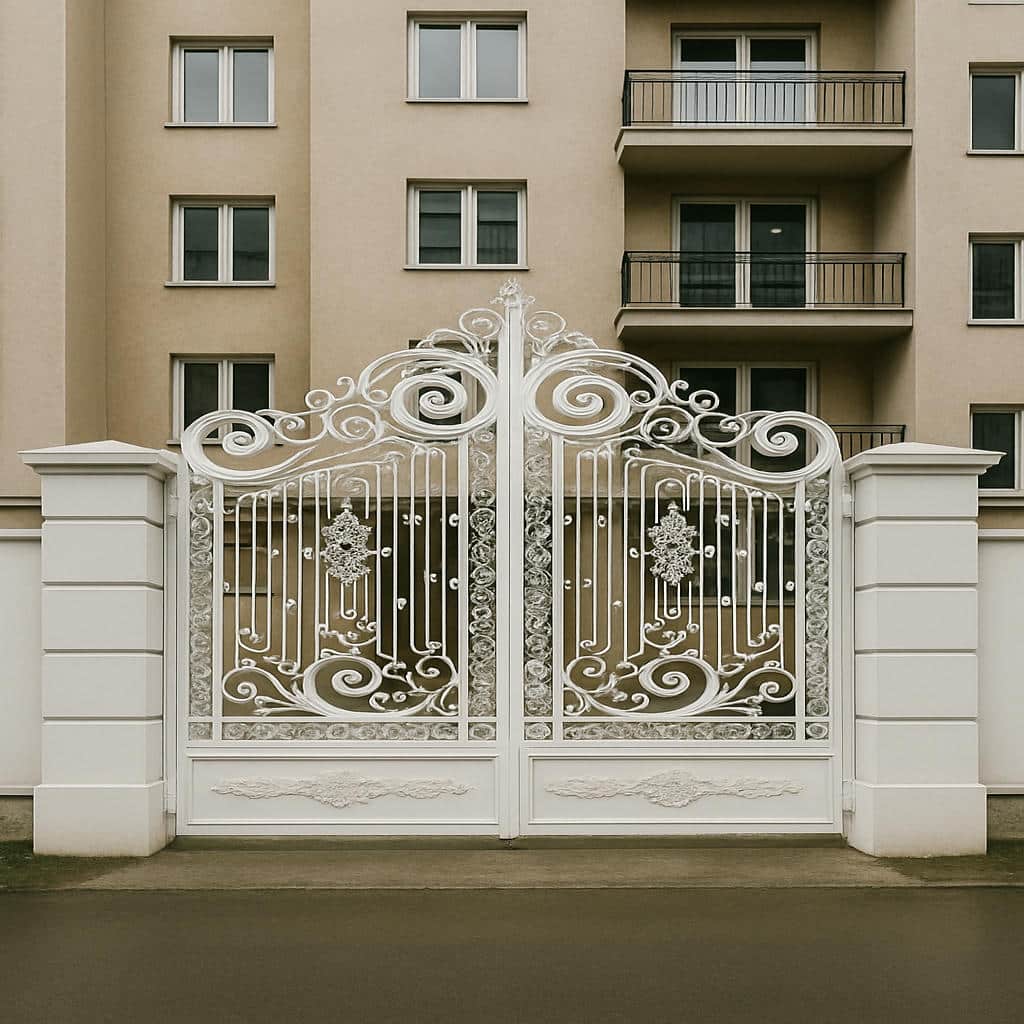 خرید درب حیاط شاسی سنگین با لولای رگلاژی