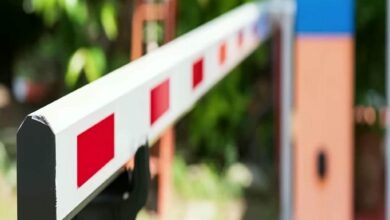 8 نمونه راهبند ورودی صنعتی کامیون رو