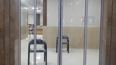 13 مدل درب اتوماتیک شیشه ای لولایی سنسوردار