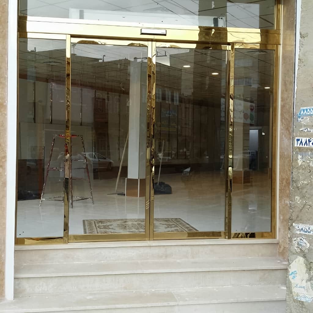 سفارش درب اتوماتیک دو لنگه بر اساس عرض مفید
